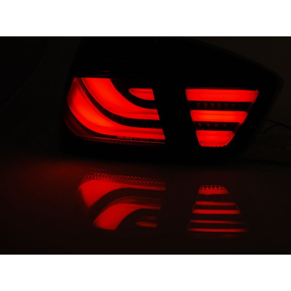 Оптика альтернативная LED Bar задняя 	BMW e90 3 серия (2005-2008) черно-тонированная