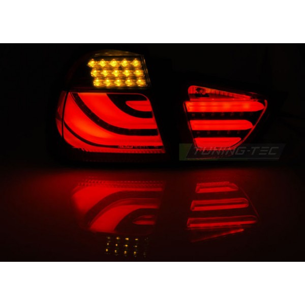 Оптика альтернативная LED задняя BMW e90 3 серия (2008-2011) тонированная
