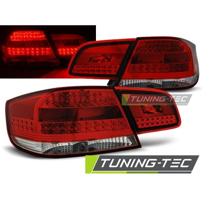 Оптика альтернативная задняя Tuning-Tec LED BMW e92 3 серия (2006-2010) красно-белая