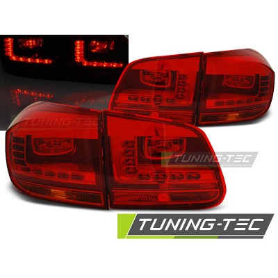 Оптика альтернативная LED задняя Volkswagen Tiguan (2011-2015) красно-белая