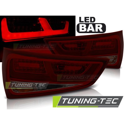 Альтернативная оптика Tuning-Tec Audi A1 (2010-2014) красно-тонированная