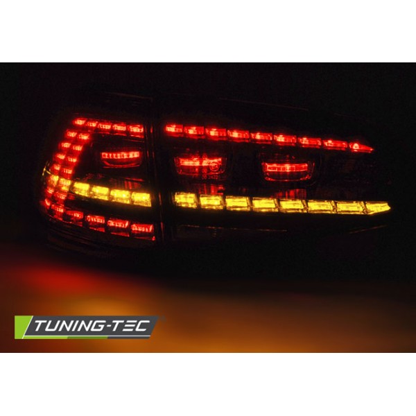Оптика альтернативная LED R-Look задняя Volkswagen Golf VII (2012-...) красно-белая