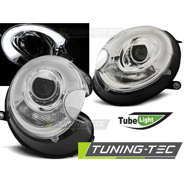 Альтернативная оптика Tube Light передняя Mini Cooper/Cooper One/Cooper S R56 (2006-2014) хром