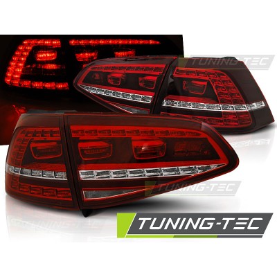 Оптика альтернативная LED GTI Look задняя Volkswagen Golf VII (2012-...) красно-белая
