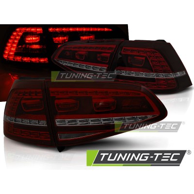 Оптика альтернативная LED GTI Look задняя Volkswagen Golf VII (2012-...) красно-тонированная