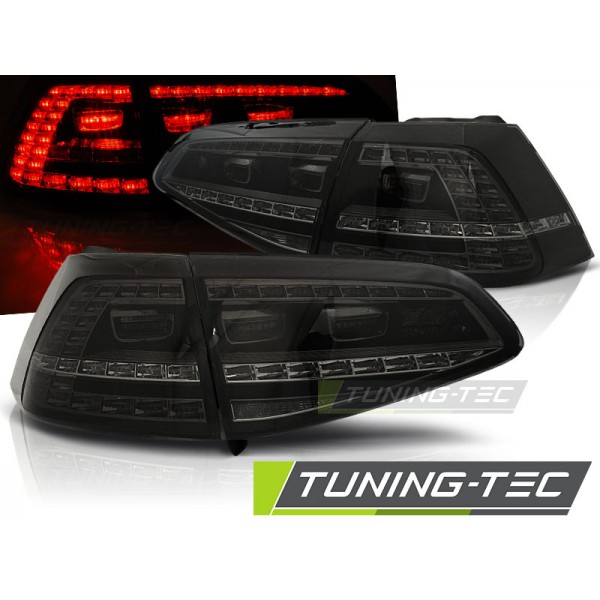 Оптика альтернативная LED GTI Look задняя Volkswagen Golf VII (2012-...) тонированная