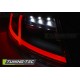 Оптика альтернативная LED задняя Audi TT 8J (2006-2014) красно-тонированная