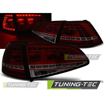 Оптика альтернативная GTI Look задняя Volkswagen Golf VII (2012-...) красно-тонированная