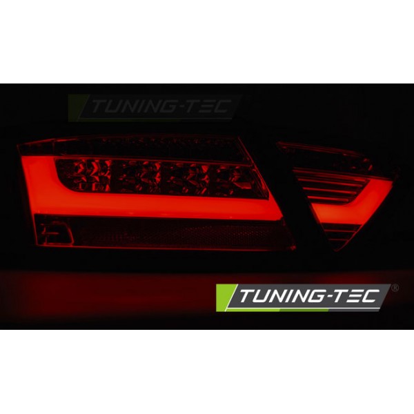 Оптика альтернативная LED задняя Audi A5 Coupe (2007-2011) красно-тонированные