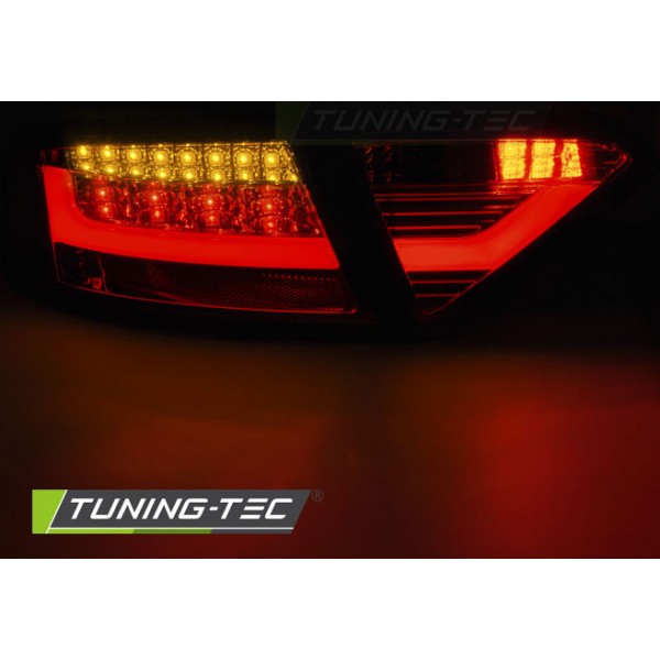 Оптика альтернативная LED задняя Audi A5 Coupe (2007-2011) красно-тонированные