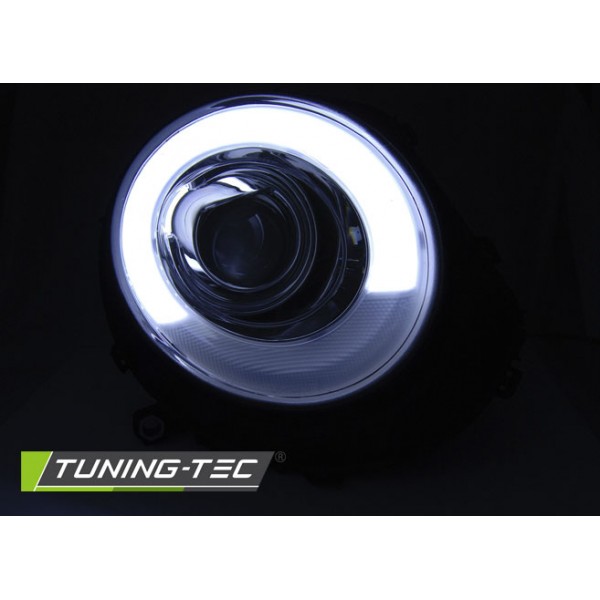 Альтернативная оптика Tube Light 2 передняя Mini Cooper/Cooper One/Cooper S R56 (2006-2014) черная