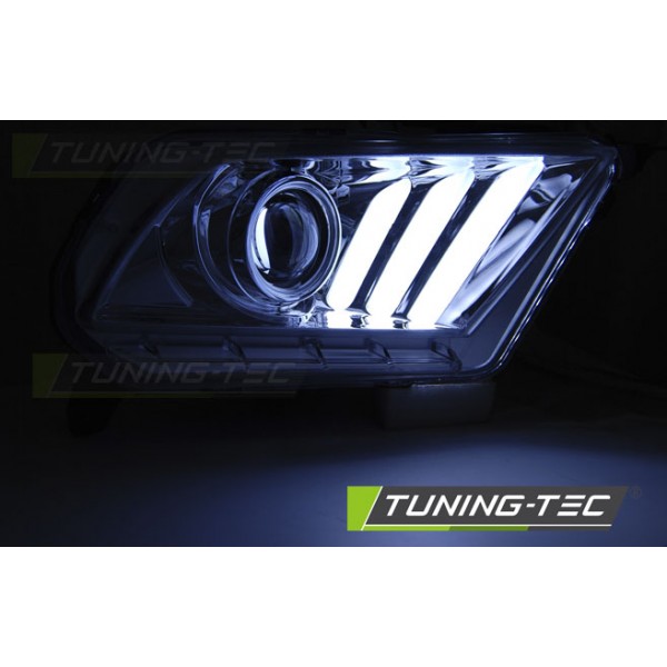 Оптика альтернативная линзованная Tube Light Ford Mustang V (2010-2014) хром