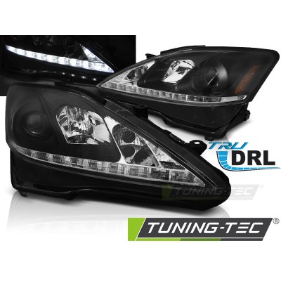 Оптика альтернативная Tube-Lights передняя Lexus IS II (2005-2013) черная