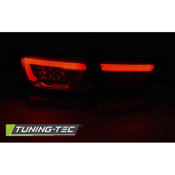 Оптика альтернативная LED задняя Renault Clio IV Hatchback (2013-...) красно-белая