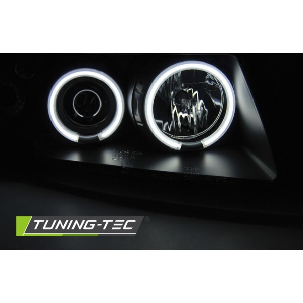 Оптика альтернативная передняя Angel Eyes CCFL Tuning-Tec Volkswagen Passat B5 (1996-2000) черная