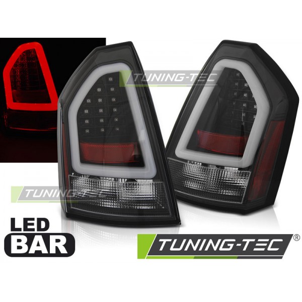 Оптика альтернативная LED Bar задняя Chrysler 300C (2004-2008) черная