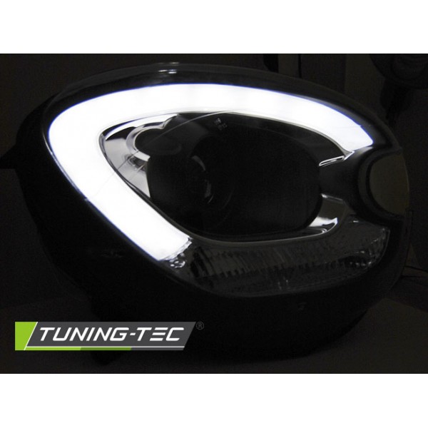 Оптика альтернативная линзованная передняя Tube Light Mini Cooper/Countryman R60 (2010-2014) черная