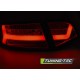 Оптика альтернативная LED Bar задняя Audi A6 C6 (2008-2011) красно-тонированная