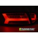 Оптика альтернативная LED Bar задняя Audi A6 C6 (2008-2011) черно-тонированная