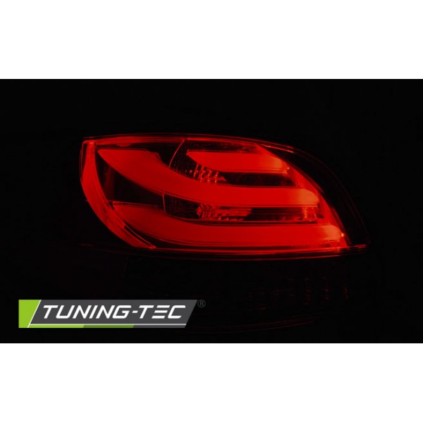 Оптика альтернативная задняя LED Tuning-Tec Peugeot 206 (1998-2010) красно-белая