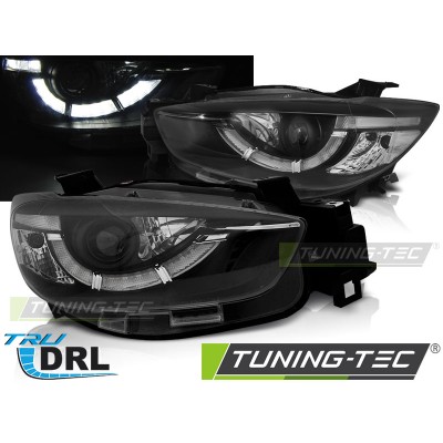 Оптика альтернативная передняя Tuning-Tec TrueDRL Mazda CX-5 (2011-2015) черная