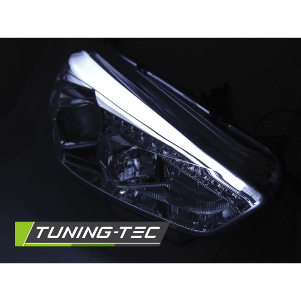 Оптика альтернативная передняя Tuning-Tec TubeLight Ford Focus III (2014-...) хром