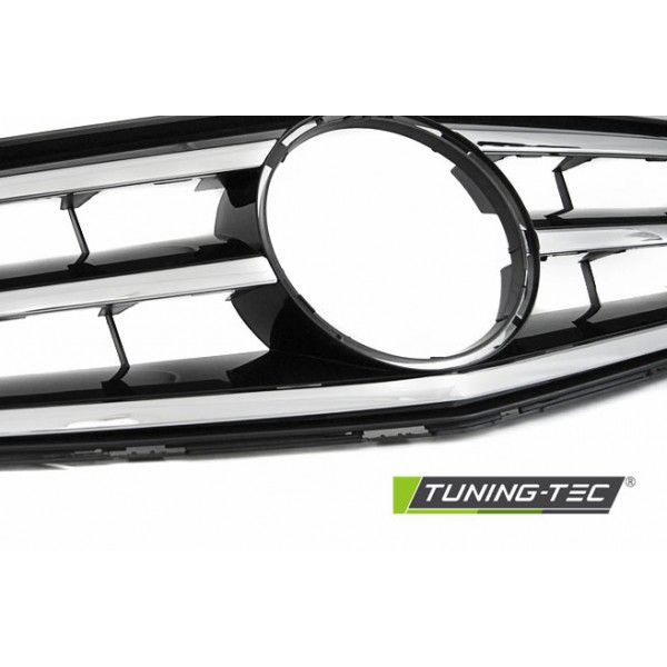 Решетка радиатора Tuning-Tec Mercedes W204 C-klasse (2007-2014) черная-хром