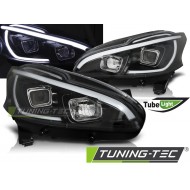 Оптика альтернативная передняя Tuning-Tec Tube Light Peugeot 208 (2012-2015) черная