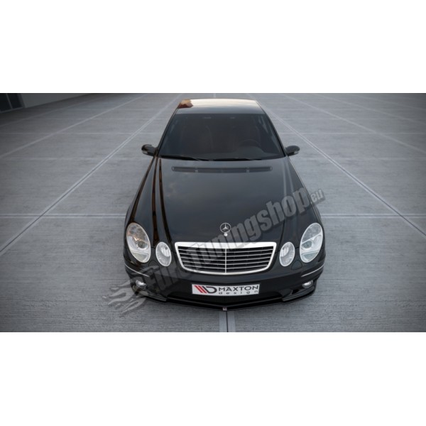 Сплиттер переднего бампера Mercedes W211 E-klasse AMG (2005-2009)