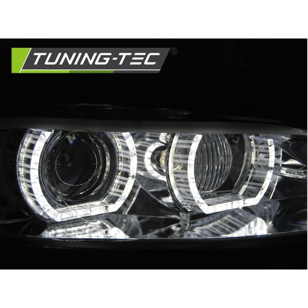 Оптика альтернативная передняя Tuning-Tec 3D Angel eyes Xenon AFS BMW e92/e93 3 серия (2006-2010) хром