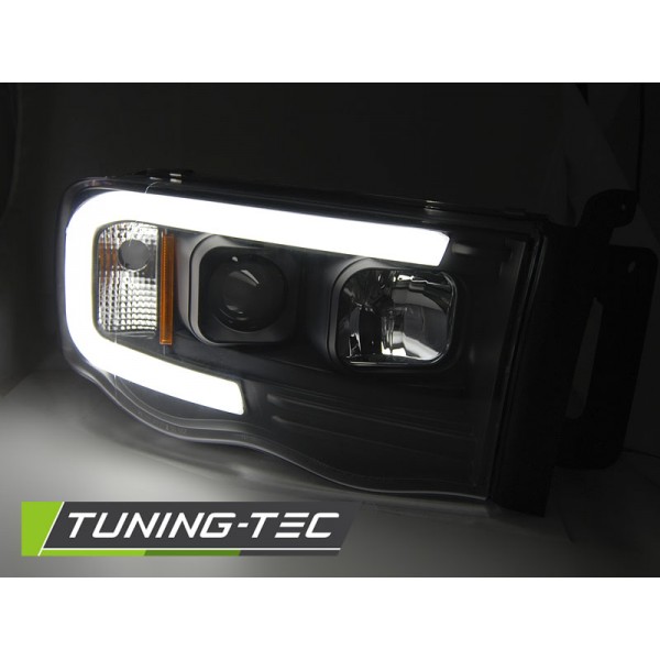 Оптика альтернативная передняя Tuning-Tec Tube Light Dodge Ram (2002-2006) черная
