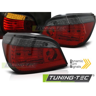 Оптика альтернативная задняя Tuning-Tec Dynamic Turn Signal BMW e60 5 серия (2003-2007) красно-тонированная
