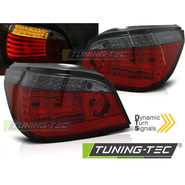 Оптика альтернативная задняя Tuning-Tec Dynamic Turn Signal BMW e60 5 серия (2003-2007) красно-тонированная