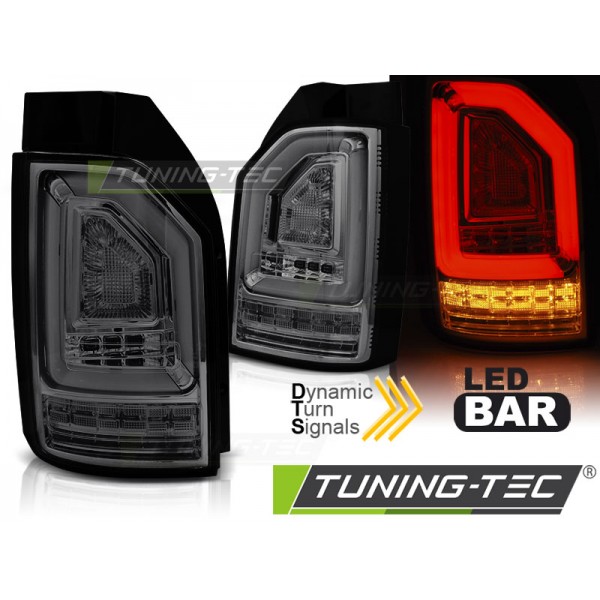 Оптика альтернативная задняя взамен штатных ламповых Tuning-Tec Volkswagen T6 (2015-...) тонированная