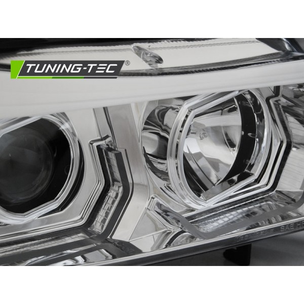 Оптика альтернативная передняя Tuning-Tec 3D BMW e90 3 серия (2005-2008) хром