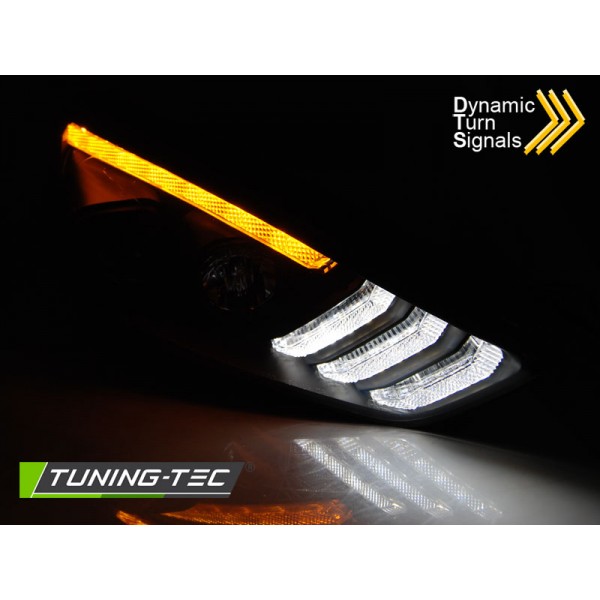 Оптика альтернативная передняя Tuning-Tec TrueDRL Ford Focus III (2014-2019) черная