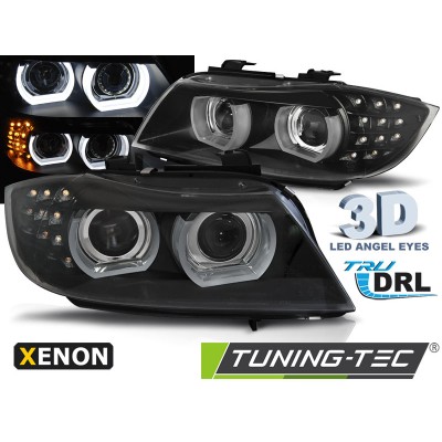 Оптика альтернативная передняя Tuning-Tec TrueDRL 3D Xenon BMW e90 3 серия (2009-2011) черная