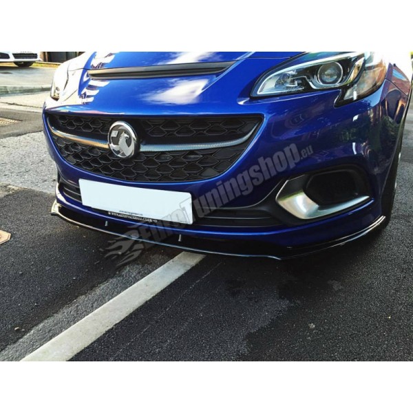 Сплиттер переднего бампера Opel Corsa E OPC/VXR (2015-...)