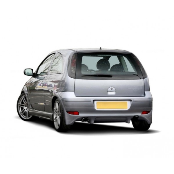 Юбка накладка заднего бампера Opel Corsa C (2003-2006)