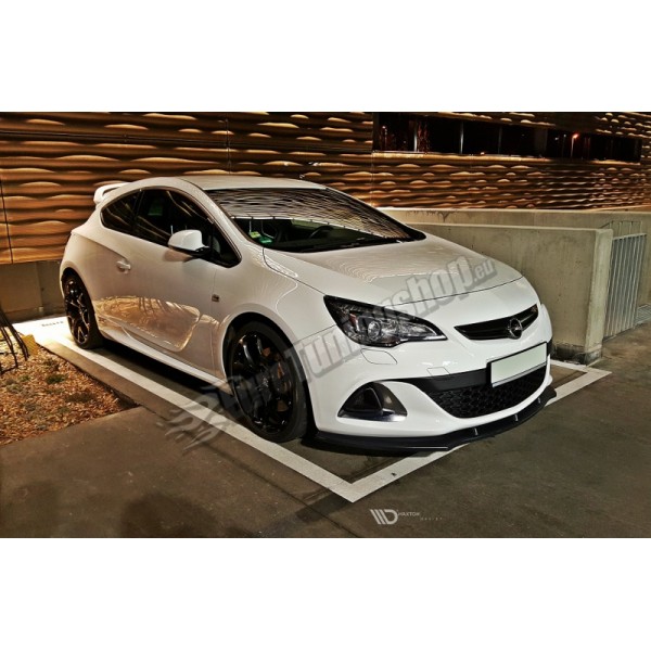 Сплиттер переднего бампера Opel Astra J OPC / VXR v.1 (2009-...)