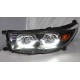 Оптика альтернативная передняя VW стиль Toyota Highlander II U40 (2010 – 2013) черная