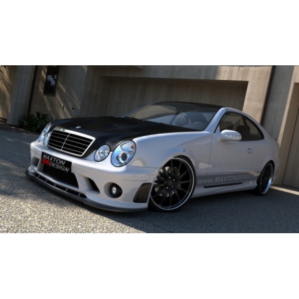 Сплиттер переднего бампера Maxton Mercedes W209 CLK-klasse (2006-2009)