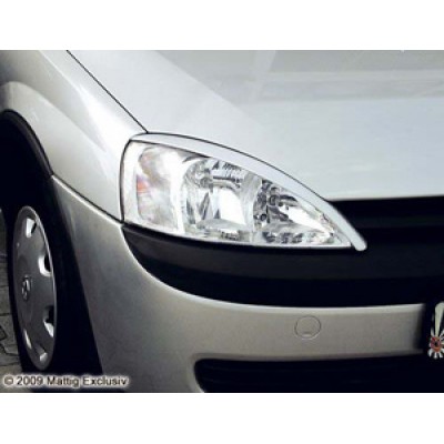Ресницы на фары тюнинг Opel Corsa C (2000-2006)