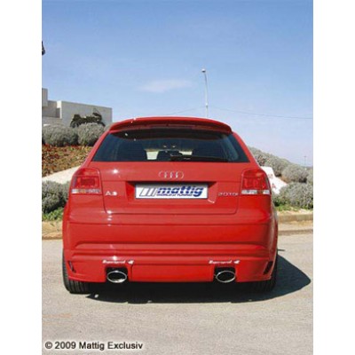 Юбка спойлер заднего бампера Audi A3 8P (2003-...)