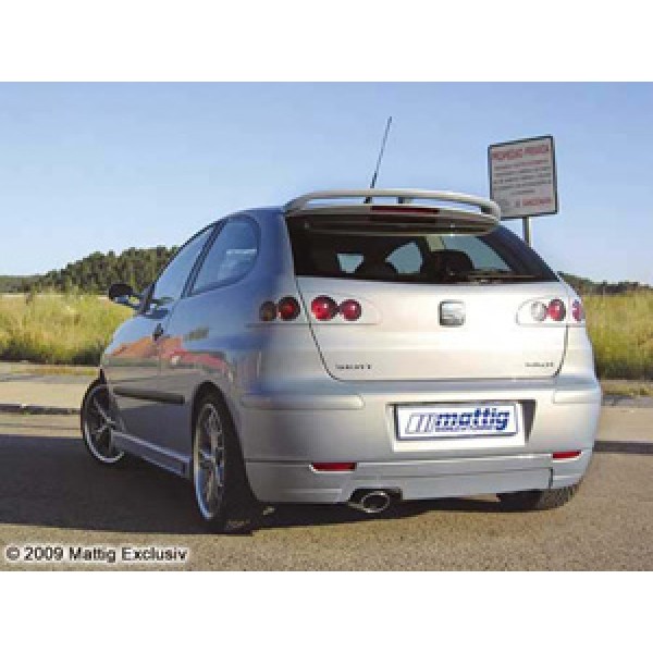 Спойлер юбка заднего бампера Seat Ibiza III (2001-2008)