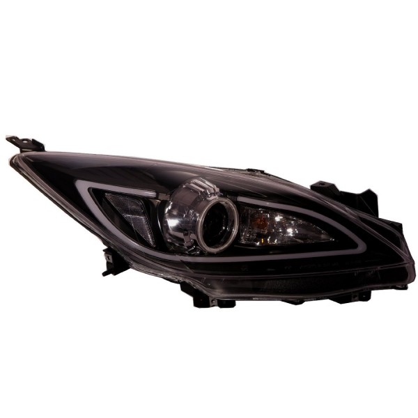 Оптика альтернативная передняя TubeLight Mazda 3 (2010-2013) черная