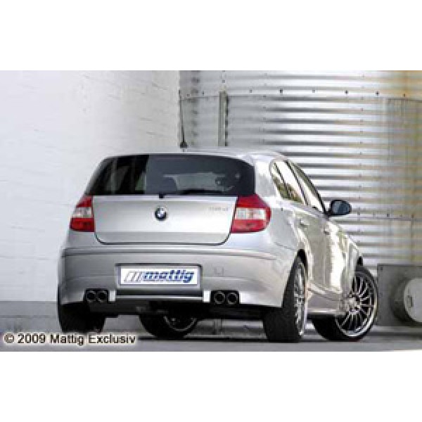 Юбка спойлер тюнинг заднего бампера BMW e87 1 серия (2004-...)