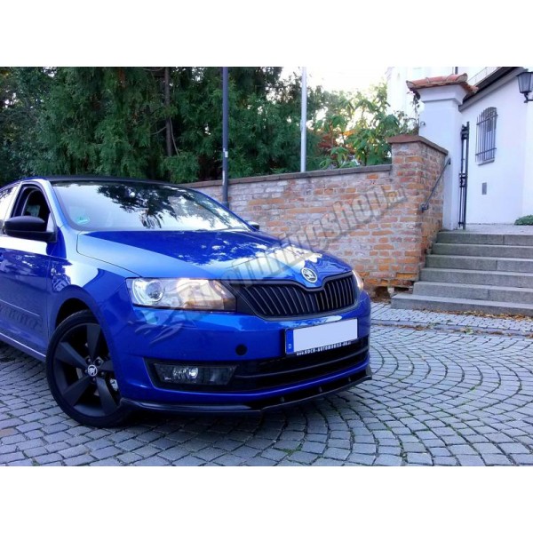 Сплиттер переднего бампера Skoda Rapid (2012-...)