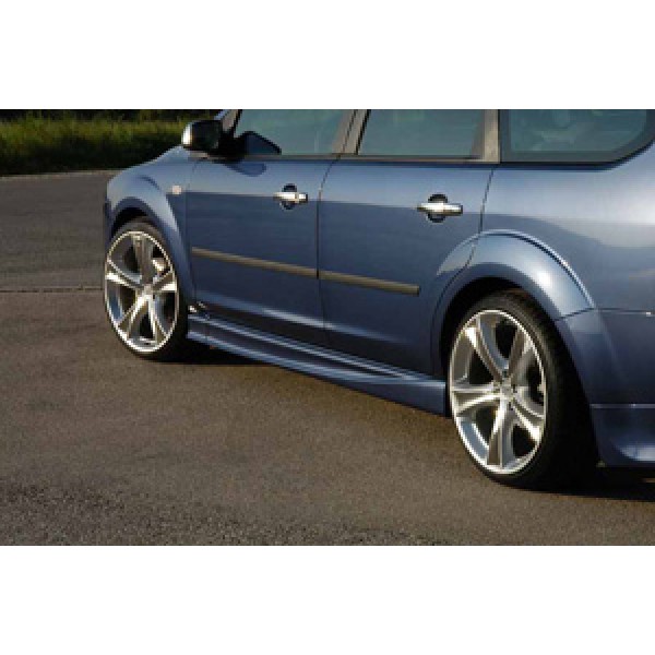 Накладки на пороги тюнинг Ford Focus II (2005-2008)