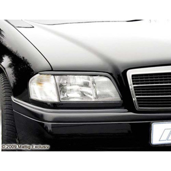 Ресницы на передние фары Mercedes W202 C-klasse (1993-2000)